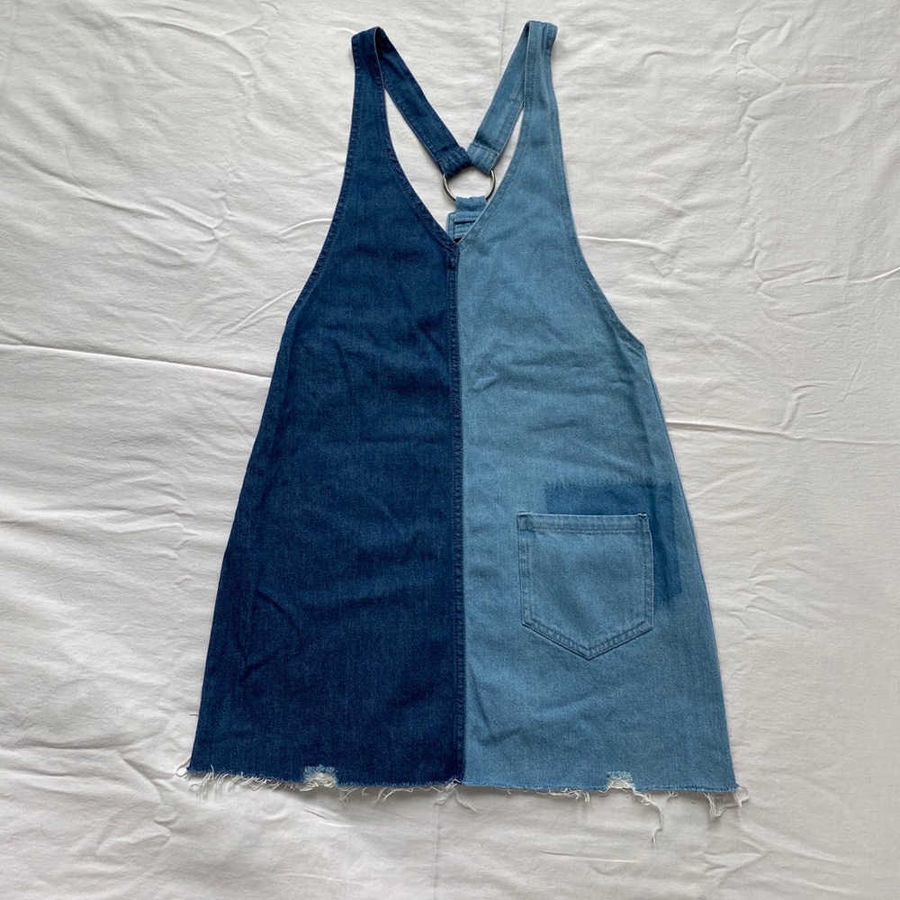 H&M two-tone denim short dress